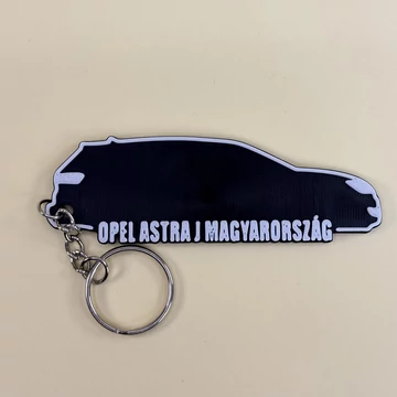 Opel Astra J Hungary klubbos kulcstartó