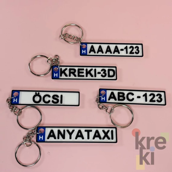 Egyedi Rendszámtábla Kulcstartó
