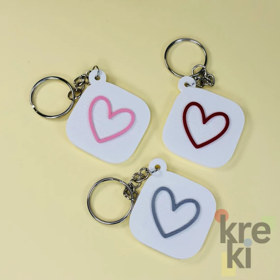 Szivecskés NFC Kulcstartó