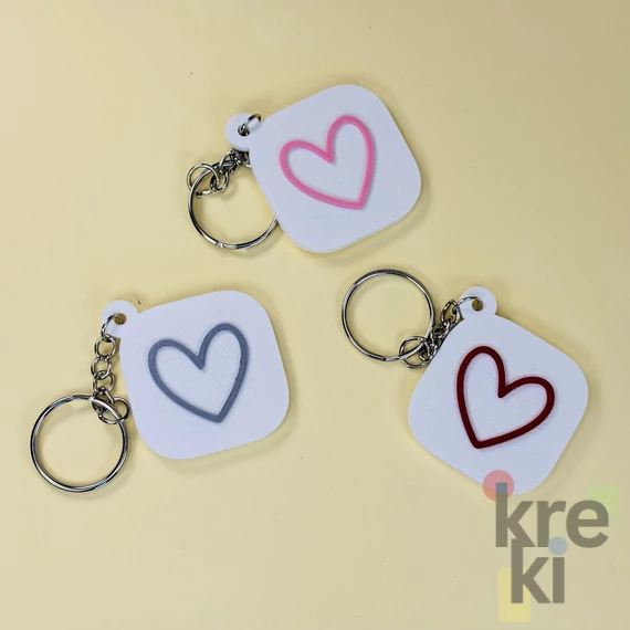 Szivecskés NFC Kulcstartó