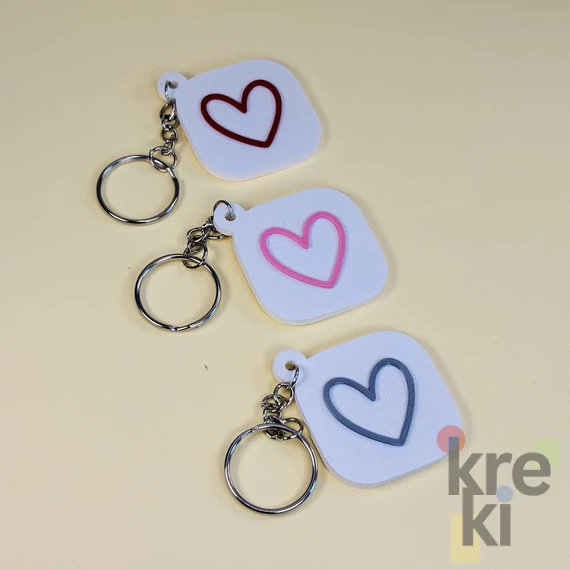 Szivecskés NFC Kulcstartó